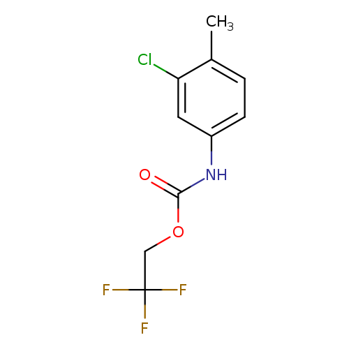 2,2,2-trifluoroethyl N-(3-chloro-4-methylphenyl)carbamate