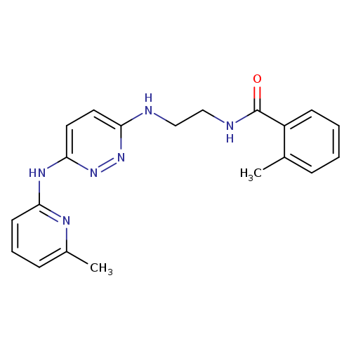 2-methyl-N-[2-({6-[(6-methylpyridin-2-yl)amino]pyridazin-3-yl}amino)ethyl]benzamide