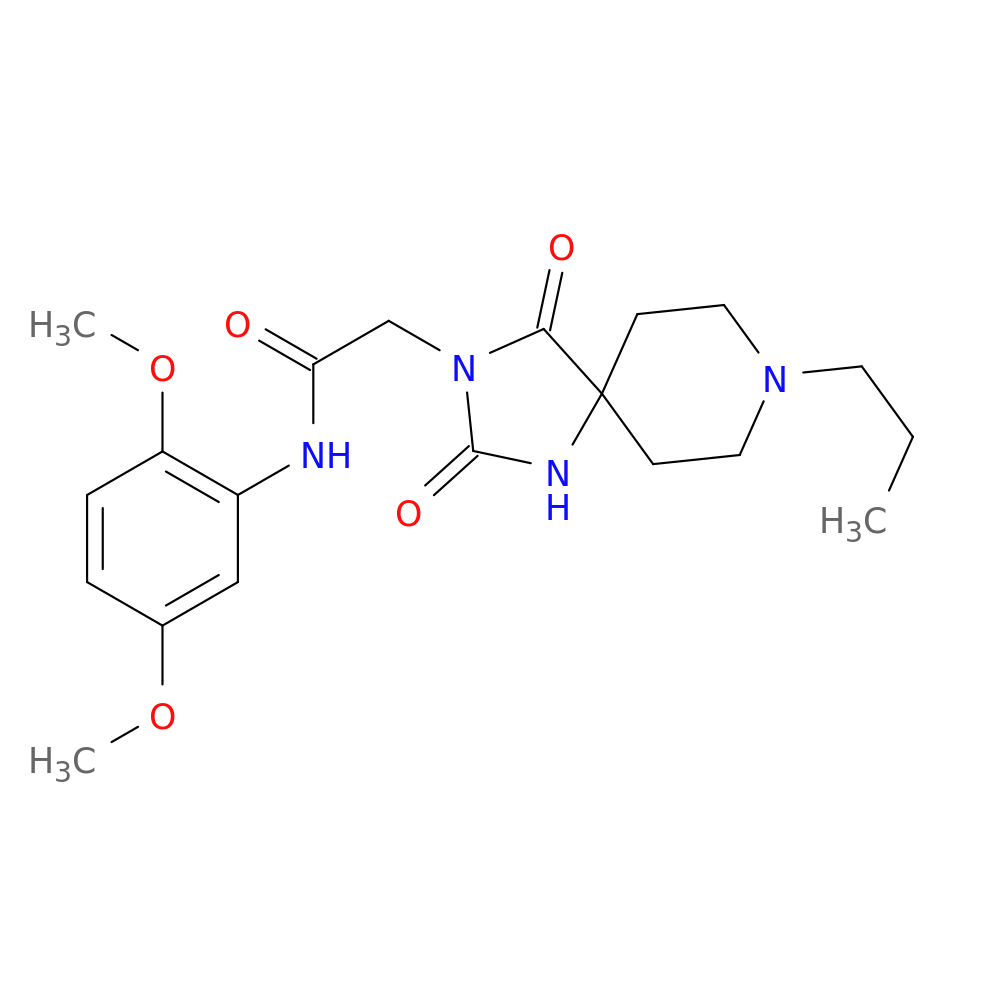 N-(2,5-dimethoxyphenyl)-2-{2,4-dioxo-8-propyl-1,3,8-triazaspiro[4.5]decan-3-yl}acetamide