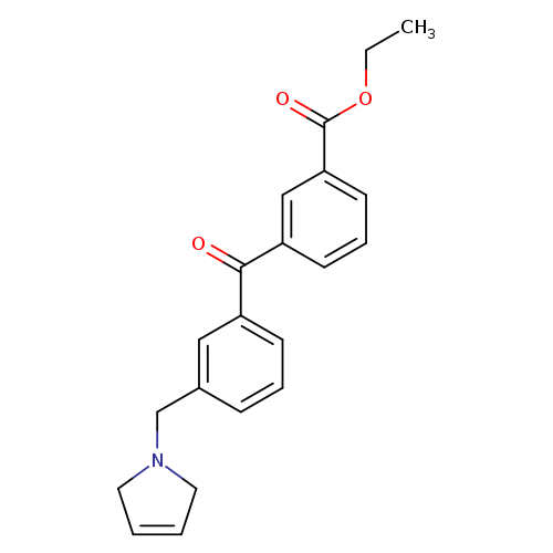 Ethyl 3-(3-((2,5-dihydro-1H-pyrrol-1-yl)methyl)benzoyl)benzoate