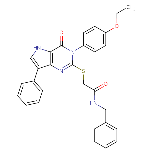 N-benzyl-2-{[3-(4-ethoxyphenyl)-4-oxo-7-phenyl-3H,4H,5H-pyrrolo[3,2-d]pyrimidin-2-yl]sulfanyl}acetamide