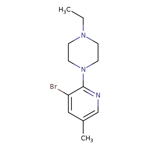 3-Bromo-2-(4-ethylpiperazino)-5-methylpyridine
