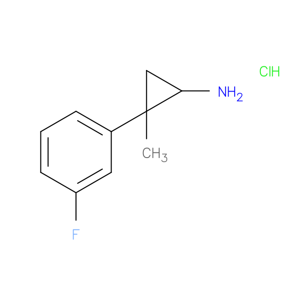 2-(3-Fluorophenyl)-2-methylcyclopropan-1-amine hydrochloride