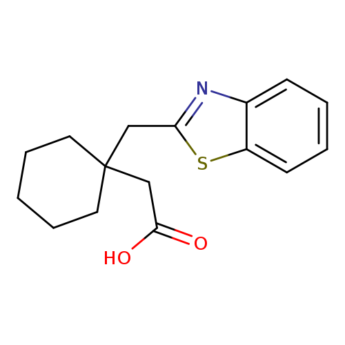 2-[1-(1,3-benzothiazol-2-ylmethyl)cyclohexyl]acetic acid