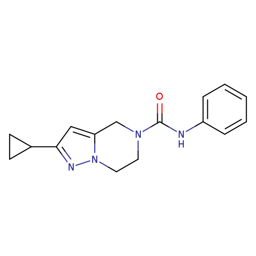 2-cyclopropyl-N-phenyl-4H,5H,6H,7H-pyrazolo[1,5-a]pyrazine-5-carboxamide