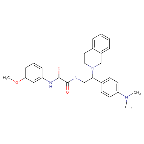 N-{2-[4-(dimethylamino)phenyl]-2-(1,2,3,4-tetrahydroisoquinolin-2-yl)ethyl}-N'-(3-methoxyphenyl)ethanediamide