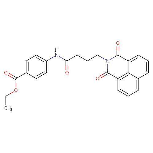 ethyl 4-(4-{2,4-dioxo-3-azatricyclo[7.3.1.0^{5,13}]trideca-1(12),5,7,9(13),10-pentaen-3-yl}butanamido)benzoate