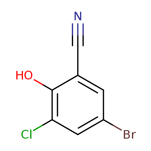 5-Bromo-3-chloro-2-hydroxybenzonitrile
