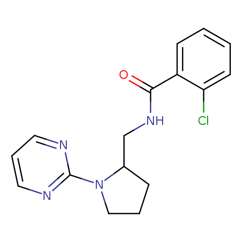 2-chloro-N-{[1-(pyrimidin-2-yl)pyrrolidin-2-yl]methyl}benzamide