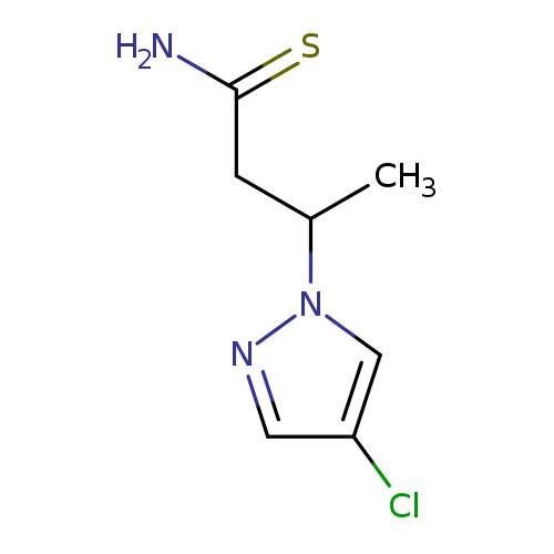 3-(4-chloro-1H-pyrazol-1-yl)butanethioamide