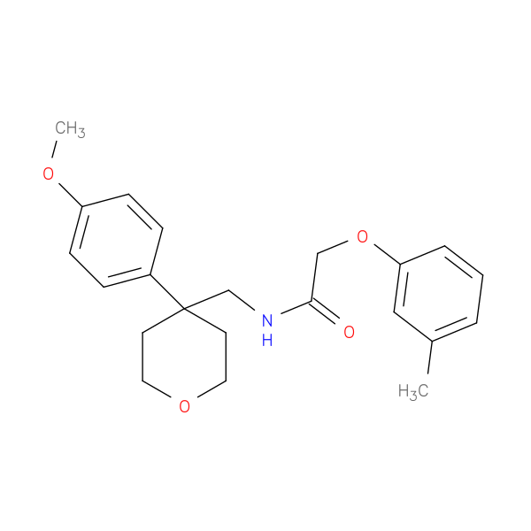N-{[4-(4-methoxyphenyl)oxan-4-yl]methyl}-2-(3-methylphenoxy)acetamide