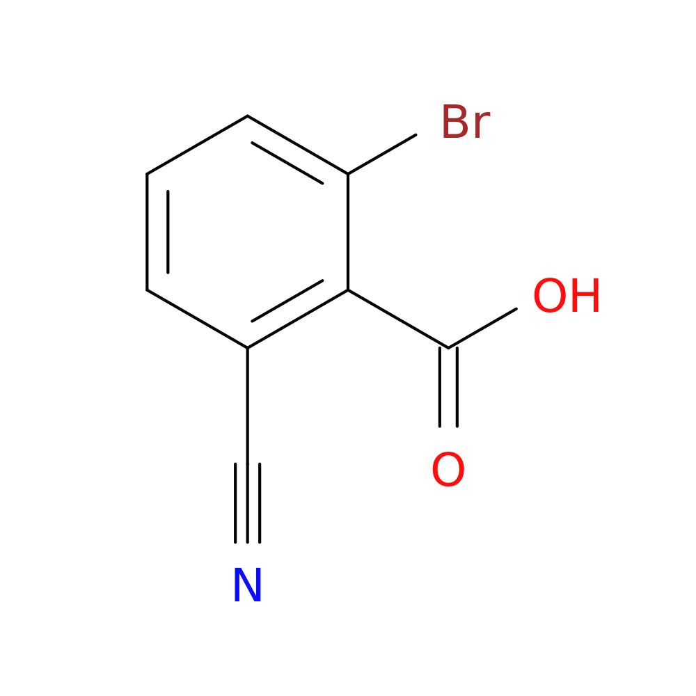 Benzoic acid, 2-bromo-6-cyano-