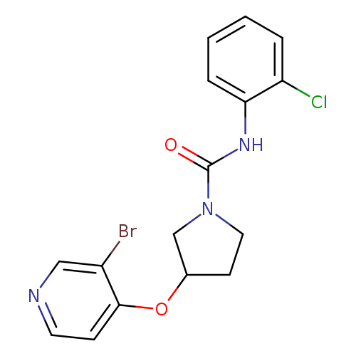 3-[(3-bromopyridin-4-yl)oxy]-N-(2-chlorophenyl)pyrrolidine-1-carboxamide