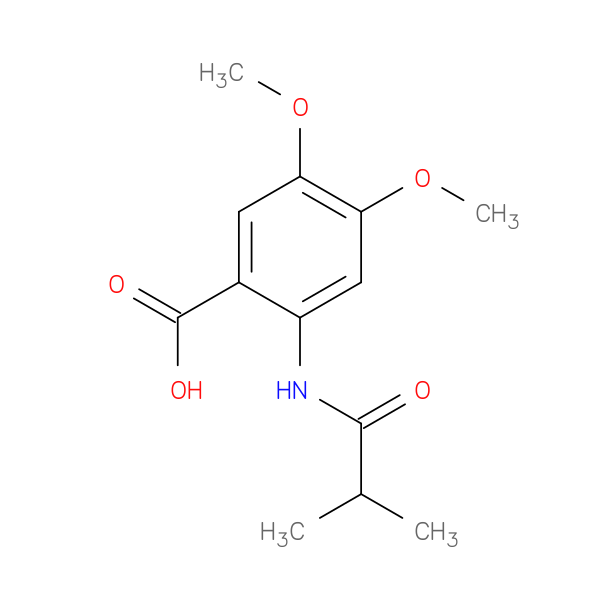 2-(Isobutyrylamino)-4,5-dimethoxybenzoic acid