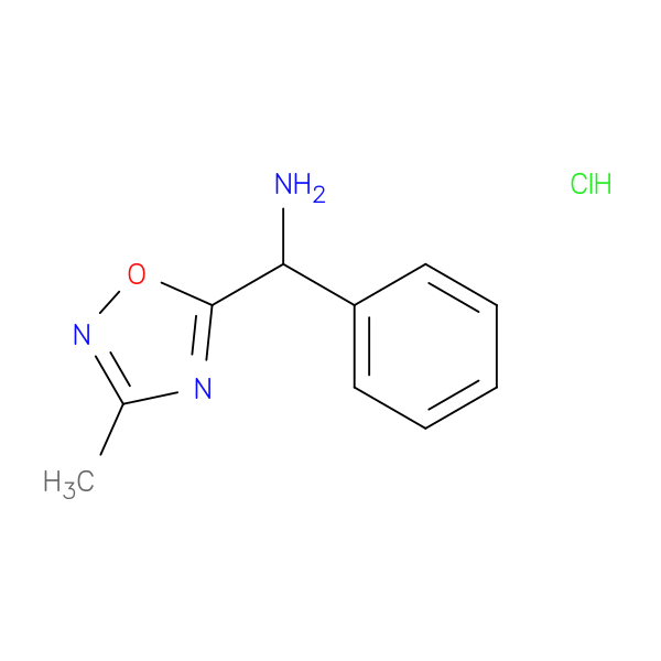 (3-Methyl-1,2,4-oxadiazol-5-yl)(phenyl)methanamine hydrochloride