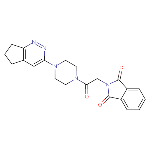 2-[2-(4-{5H,6H,7H-cyclopenta[c]pyridazin-3-yl}piperazin-1-yl)-2-oxoethyl]-2,3-dihydro-1H-isoindole-1,3-dione
