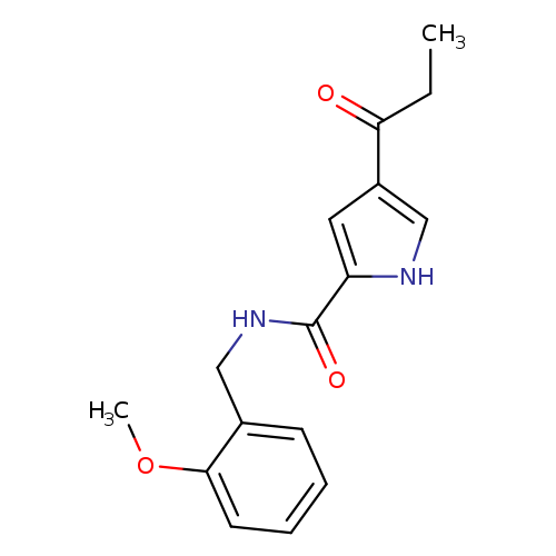 N-[(2-methoxyphenyl)methyl]-4-propanoyl-1H-pyrrole-2-carboxamide