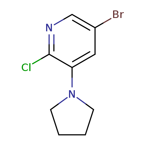 5-Bromo-2-chloro-3-(pyrrolidin-1-yl)pyridine