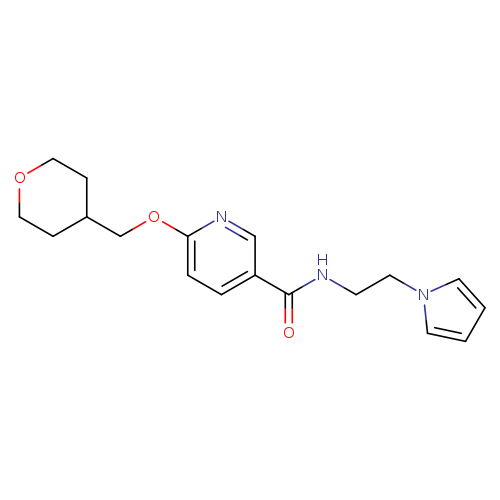 6-[(oxan-4-yl)methoxy]-N-[2-(1H-pyrrol-1-yl)ethyl]pyridine-3-carboxamide
