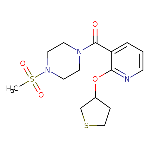 1-methanesulfonyl-4-[2-(thiolan-3-yloxy)pyridine-3-carbonyl]piperazine