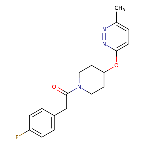 2-(4-fluorophenyl)-1-{4-[(6-methylpyridazin-3-yl)oxy]piperidin-1-yl}ethan-1-one