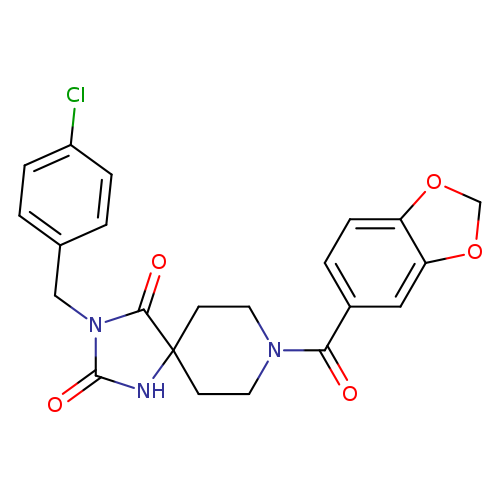 8-(2H-1,3-benzodioxole-5-carbonyl)-3-[(4-chlorophenyl)methyl]-1,3,8-triazaspiro[4.5]decane-2,4-dione