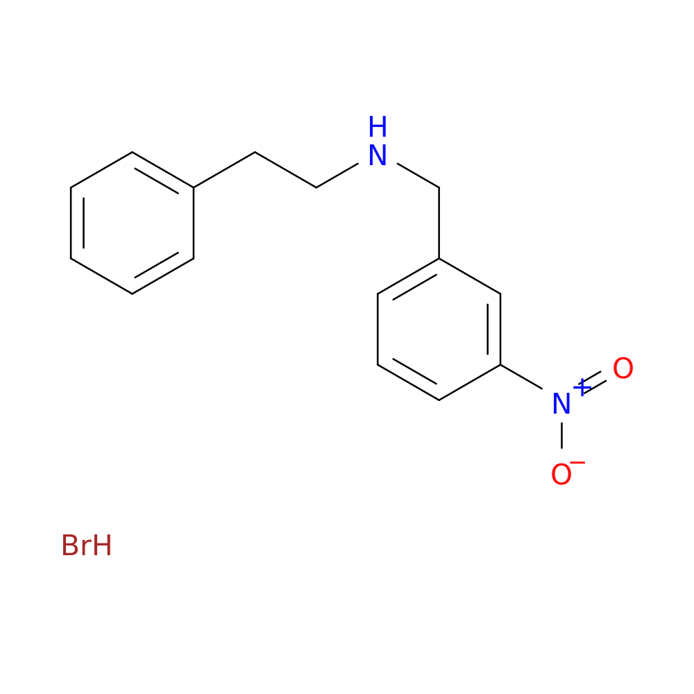 N-(3-nitrobenzyl)-2-phenylethanamine hydrobromide