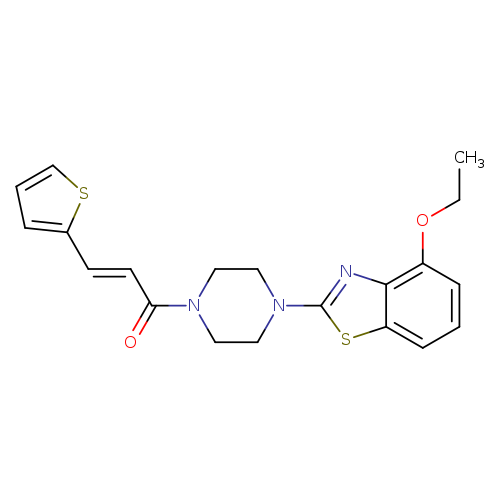 (2E)-1-[4-(4-ethoxy-1,3-benzothiazol-2-yl)piperazin-1-yl]-3-(thiophen-2-yl)prop-2-en-1-one