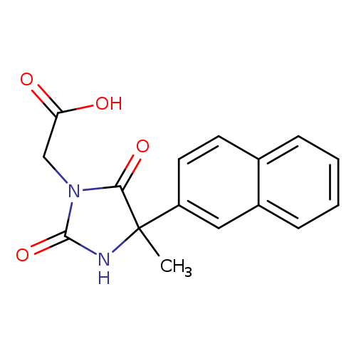 2-[4-methyl-4-(naphthalen-2-yl)-2,5-dioxoimidazolidin-1-yl]acetic acid
