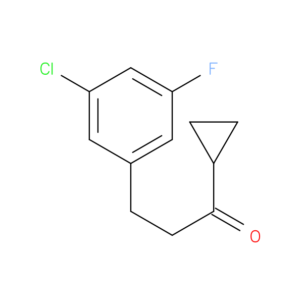 2-(3-Chloro-5-fluorophenyl)ethyl cyclopropyl ketone