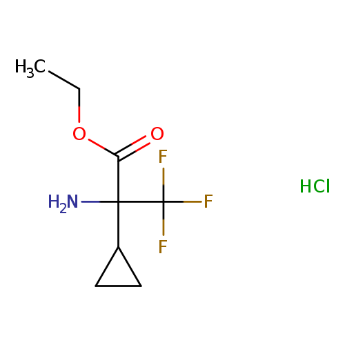ethyl 2-amino-2-cyclopropyl-3,3,3-trifluoropropanoate hydrochloride