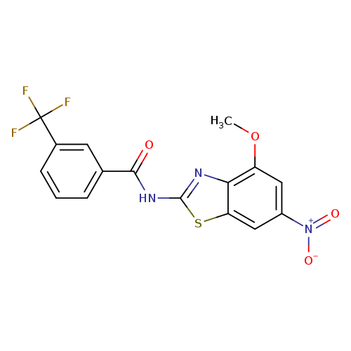 N-(4-methoxy-6-nitro-1,3-benzothiazol-2-yl)-3-(trifluoromethyl)benzamide