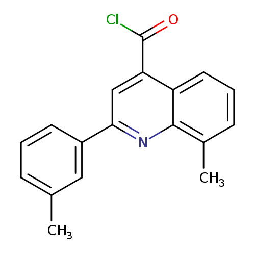 8-Methyl-2-(3-methylphenyl)quinoline-4-carbonyl chloride