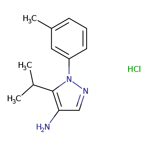 1-(3-methylphenyl)-5-(propan-2-yl)-1H-pyrazol-4-amine hydrochloride