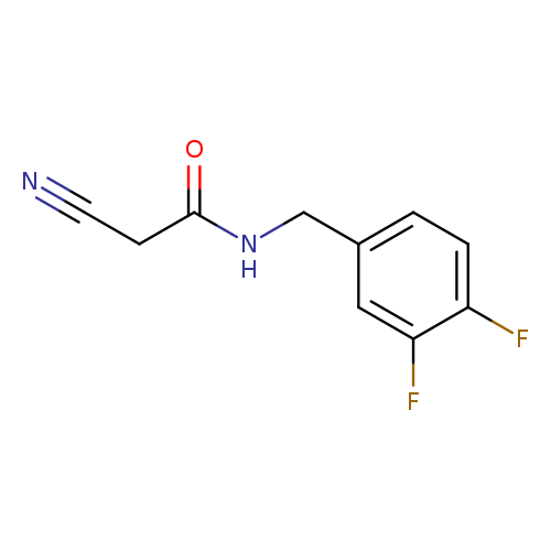 2-cyano-N-[(3,4-difluorophenyl)methyl]acetamide