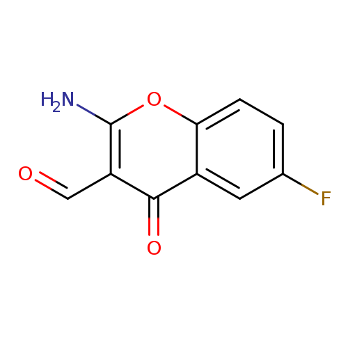 2-Amino-6-fluoro-4-oxo-4h-chromene-3-carbaldehyde