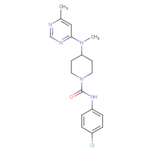 N-(4-chlorophenyl)-4-[methyl(6-methylpyrimidin-4-yl)amino]piperidine-1-carboxamide