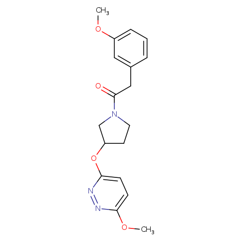 2-(3-methoxyphenyl)-1-{3-[(6-methoxypyridazin-3-yl)oxy]pyrrolidin-1-yl}ethan-1-one