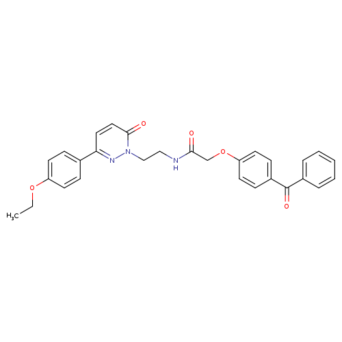 2-(4-benzoylphenoxy)-N-{2-[3-(4-ethoxyphenyl)-6-oxo-1,6-dihydropyridazin-1-yl]ethyl}acetamide