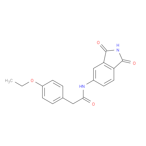 N-(1,3-dioxo-2,3-dihydro-1H-isoindol-5-yl)-2-(4-ethoxyphenyl)acetamide