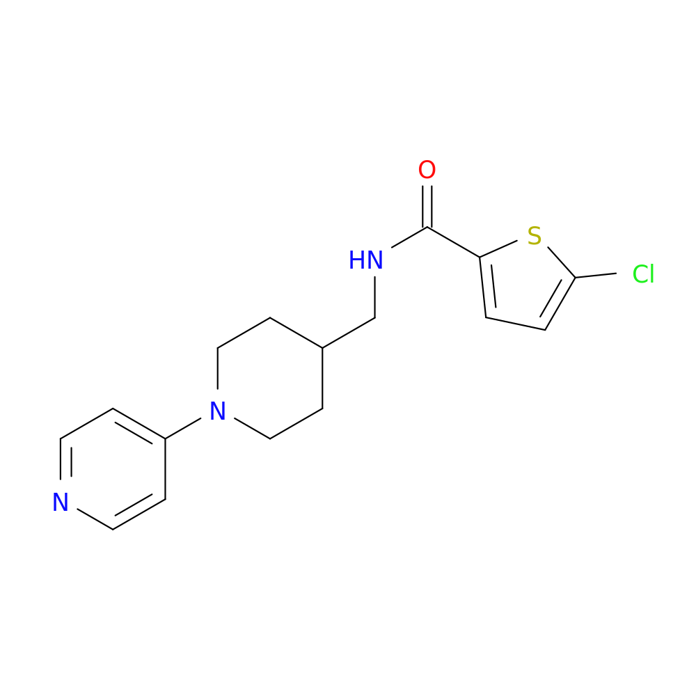 5-chloro-N-{[1-(pyridin-4-yl)piperidin-4-yl]methyl}thiophene-2-carboxamide