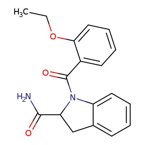 1-(2-ethoxybenzoyl)-2,3-dihydro-1H-indole-2-carboxamide