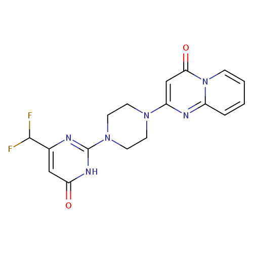 6-(difluoromethyl)-2-(4-{4-oxo-4H-pyrido[1,2-a]pyrimidin-2-yl}piperazin-1-yl)-3,4-dihydropyrimidin-4-one