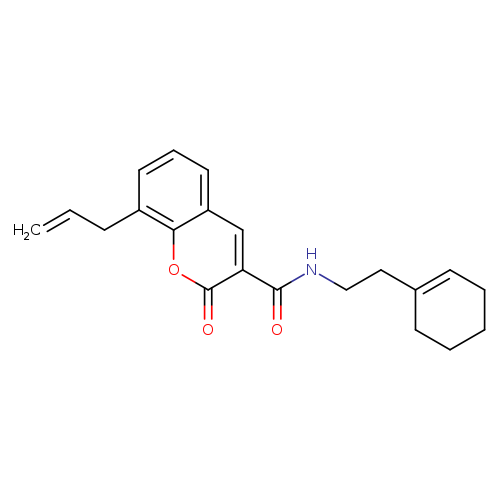 N-[2-(cyclohex-1-en-1-yl)ethyl]-2-oxo-8-(prop-2-en-1-yl)-2H-chromene-3-carboxamide