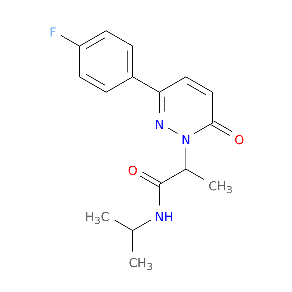 2-[3-(4-fluorophenyl)-6-oxo-1,6-dihydropyridazin-1-yl]-N-(propan-2-yl)propanamide