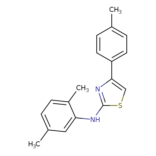 N-(2,5-dimethylphenyl)-4-(4-methylphenyl)-1,3-thiazol-2-amine