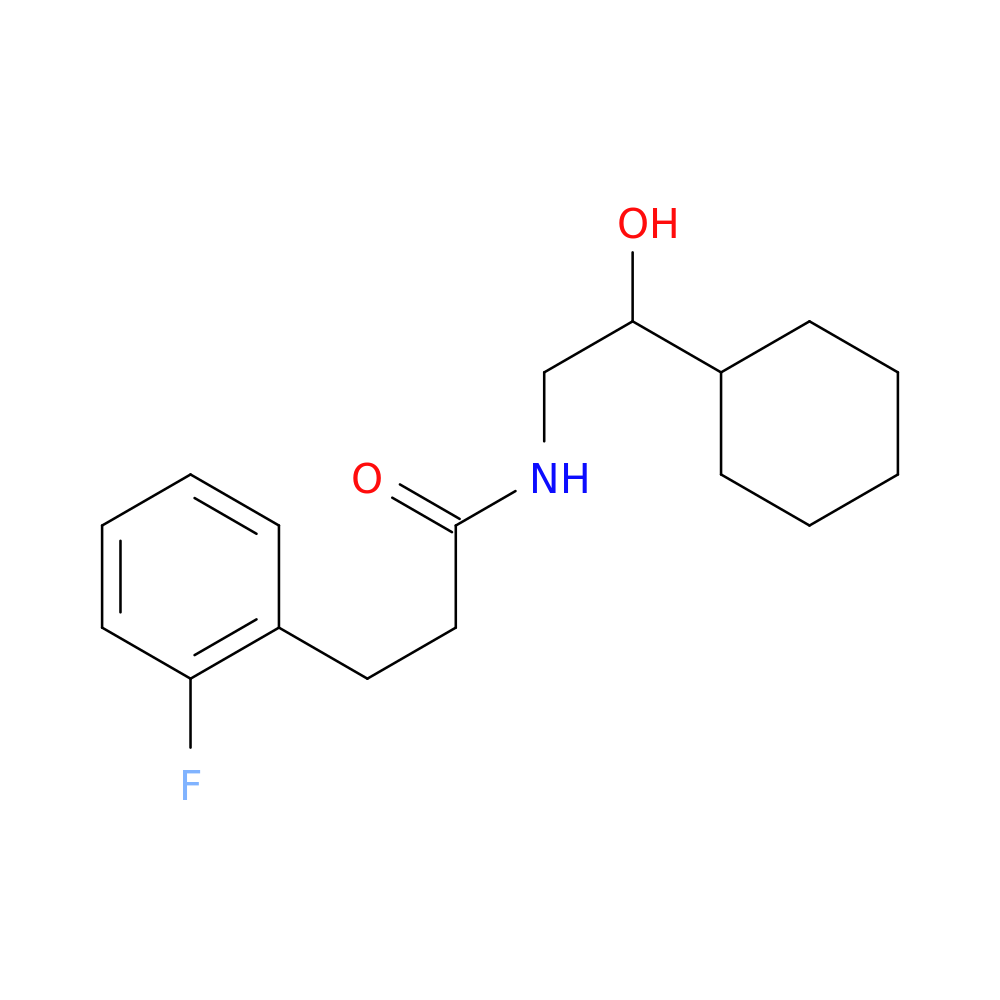 N-(2-cyclohexyl-2-hydroxyethyl)-3-(2-fluorophenyl)propanamide
