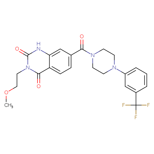 3-(2-methoxyethyl)-7-{4-[3-(trifluoromethyl)phenyl]piperazine-1-carbonyl}-1,2,3,4-tetrahydroquinazoline-2,4-dione