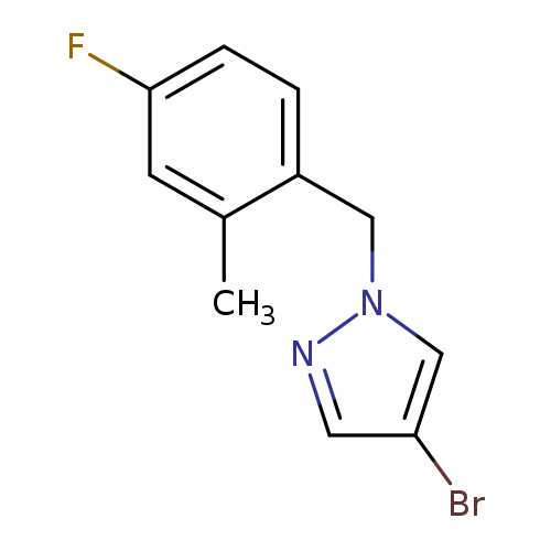 4-bromo-1-[(4-fluoro-2-methylphenyl)methyl]-1H-pyrazole