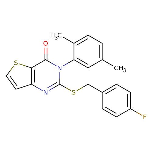 3-(2,5-dimethylphenyl)-2-{[(4-fluorophenyl)methyl]sulfanyl}-3H,4H-thieno[3,2-d]pyrimidin-4-one